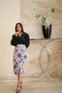 Lyla Pastel Skirt With Black Formal Pleated Top